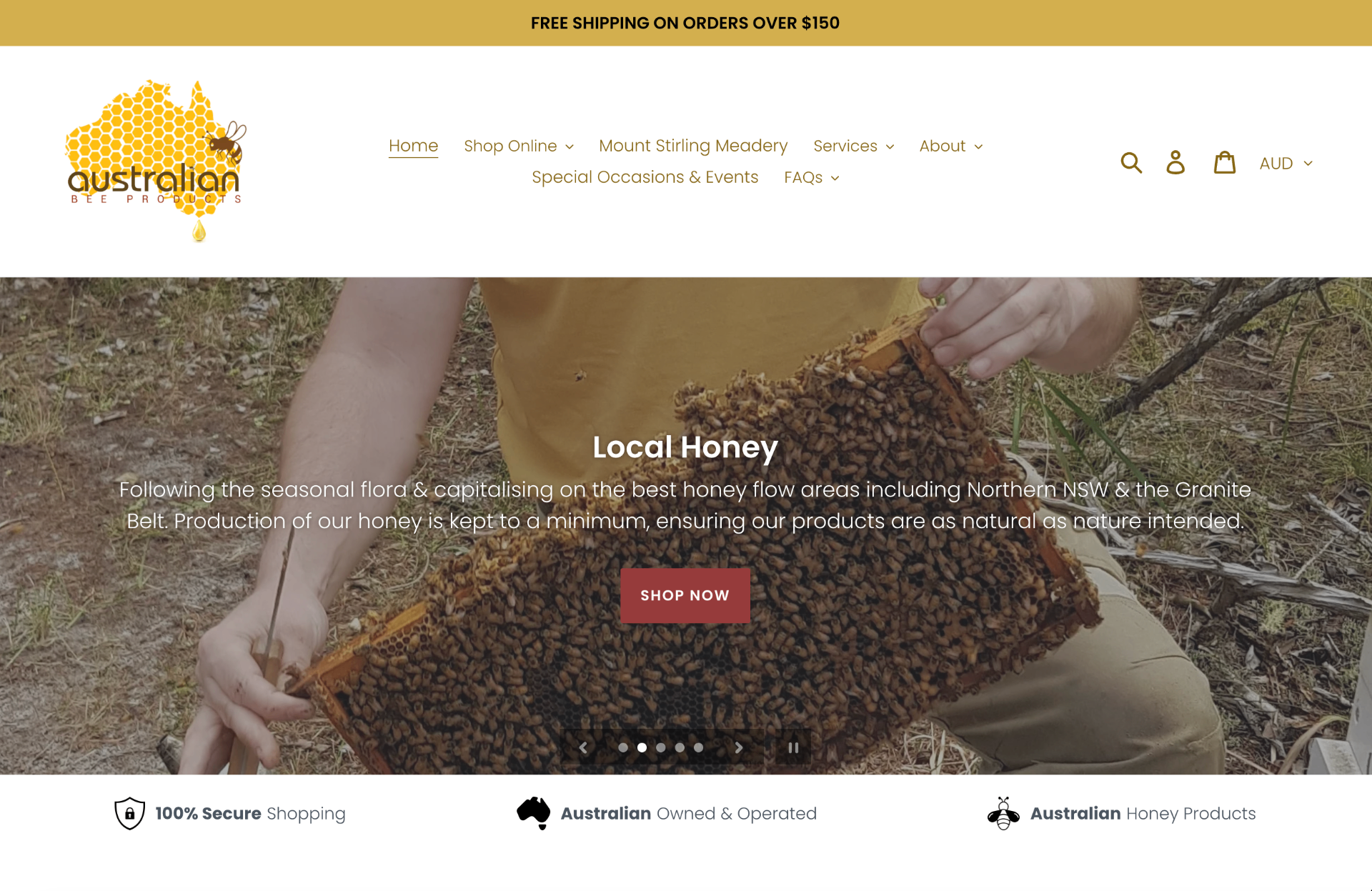 Australian Bee Products website